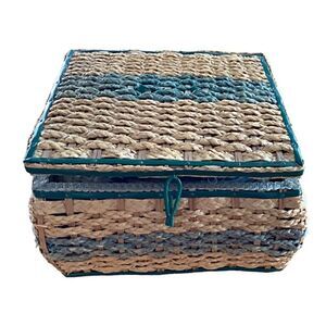 Antique Sewing Basket and Contents